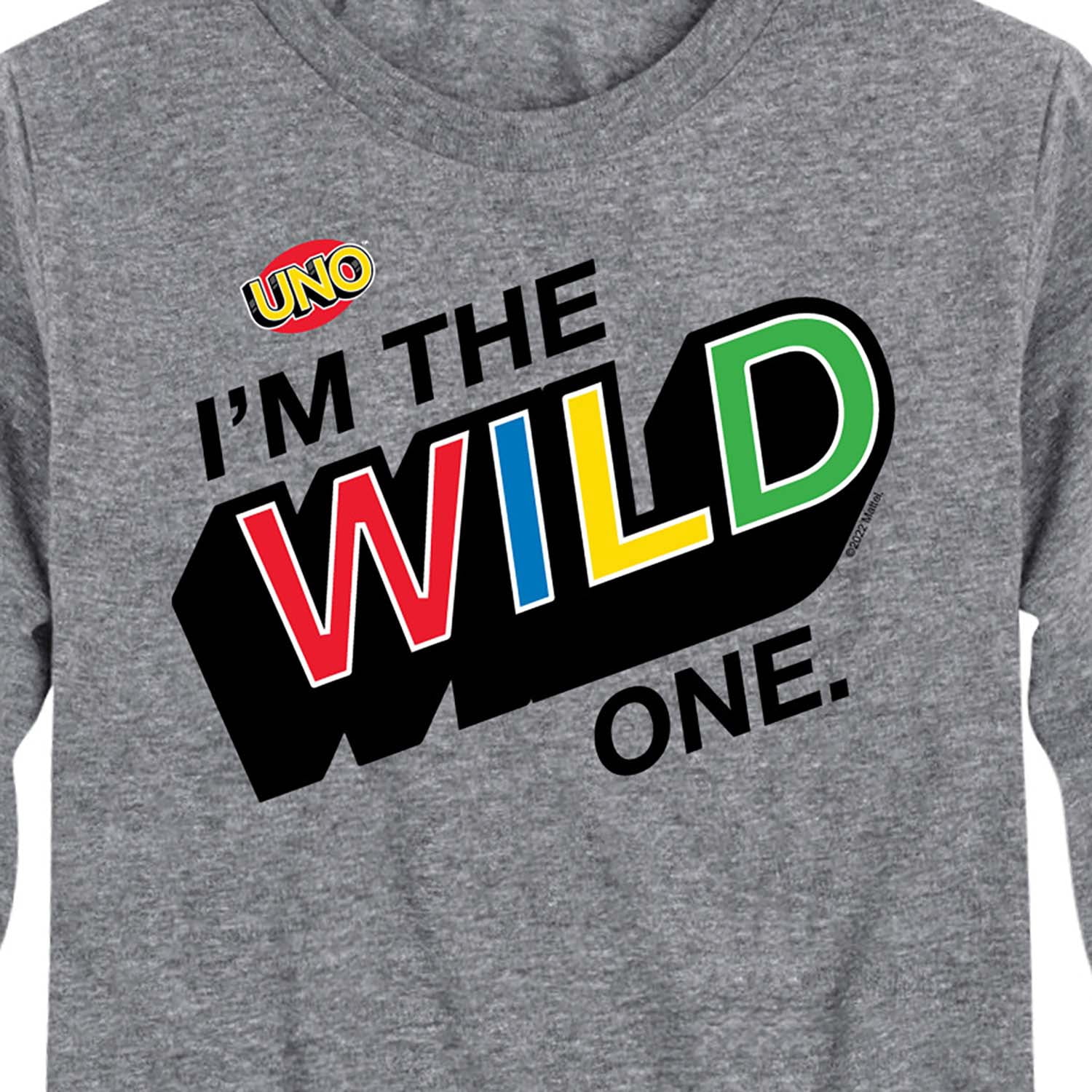 UNO - I'm The Wild One - Toddler And Youth Long Sleeve Graphic T-Shirt