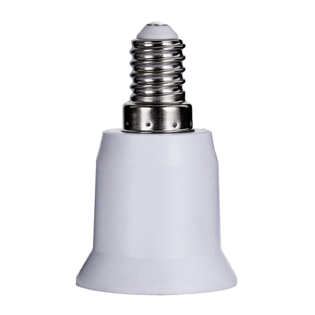20 Piezas E14 A E27 Base Tornillo Lámpara Portalámparas Adaptador Convertidor Enchufe