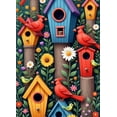 thumbnail image 4 of Yatrandify Wooden Birdhouse Banner Colorful Birds Decoration Cardinal Birdhouse Flower Garden for Outdoor Decoration Party Kids Room Home Decor, 4 of 7