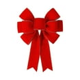 thumbnail image 1 of EIGTHTAIL Nœuds de Noël Rouges Grand Nœud en Velours pour Couronnes Arbre Décoration Extérieure Rouge, 1 of 7