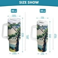thumbnail image 6 of Yayeee 40oz Stainless Steel Tumbler with Straw and Handle Double-Wall Insulated Travel Water Bottle, Mounatin at Dawn, 6 of 8