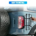 thumbnail image 4 of 1 Pair Tail Light Guards Rear Light Cover Protector Exterior Accessories for Ford Bronco 21-22 Black, 4 of 6