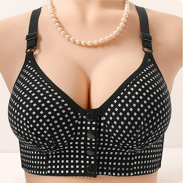 Front Closure Support Bra for Home Comfort and Full Coverage Shape with Back Smoothing and Posture for Everyday Wear
