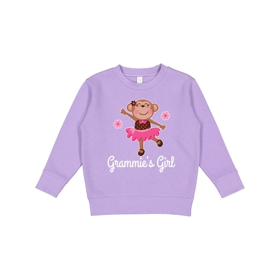 Inktastic Grammie Girl Ballerina Monkey Toddler Sweatshirt