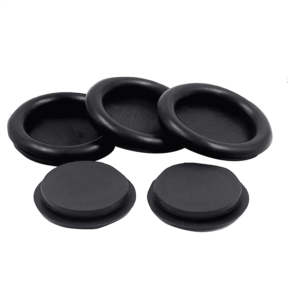 340Pcs 7 Sizes Rubber Grommet Assortment Kit, Firewall Hole Plug Set Electrical Wire Gasket Solid Hole Plugs Set