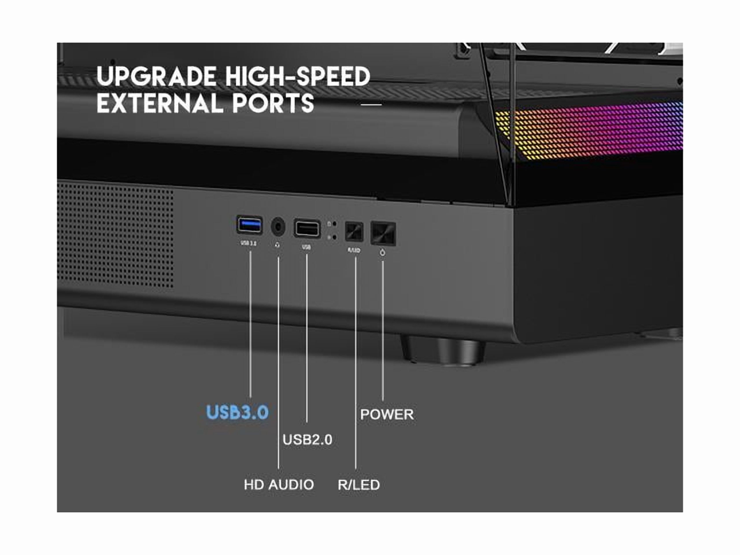 DIYPC ARGB-M1-BK Black USB3.0 Tempered Glass Micro ATX Gaming Computer Case w/ Dual Tempered Glass Panel and 3 x ARGB PWM Fans (Pre-Installed)