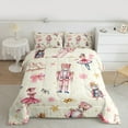 thumbnail image 2 of Feelyou Cartoon Cute Princess Bedding Comforter Set for Kid, Nutcracker Royal Guarder Twin Comforter Sets, Merry Christmas Theme Reversible Bedding Set, Breathable Home Decor, 2pcs, 2 of 8