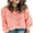 D Pink, variant on SHEWIN Women Hollow Out Knit Pullover Sweaters Crewneck Long Sleeve Green Sweater Petite