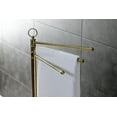 thumbnail image 5 of Kingston Brass Vintage Standard Mount Freestanding Towel Rack, 40.75 in, Brushed Brass, 5 of 6