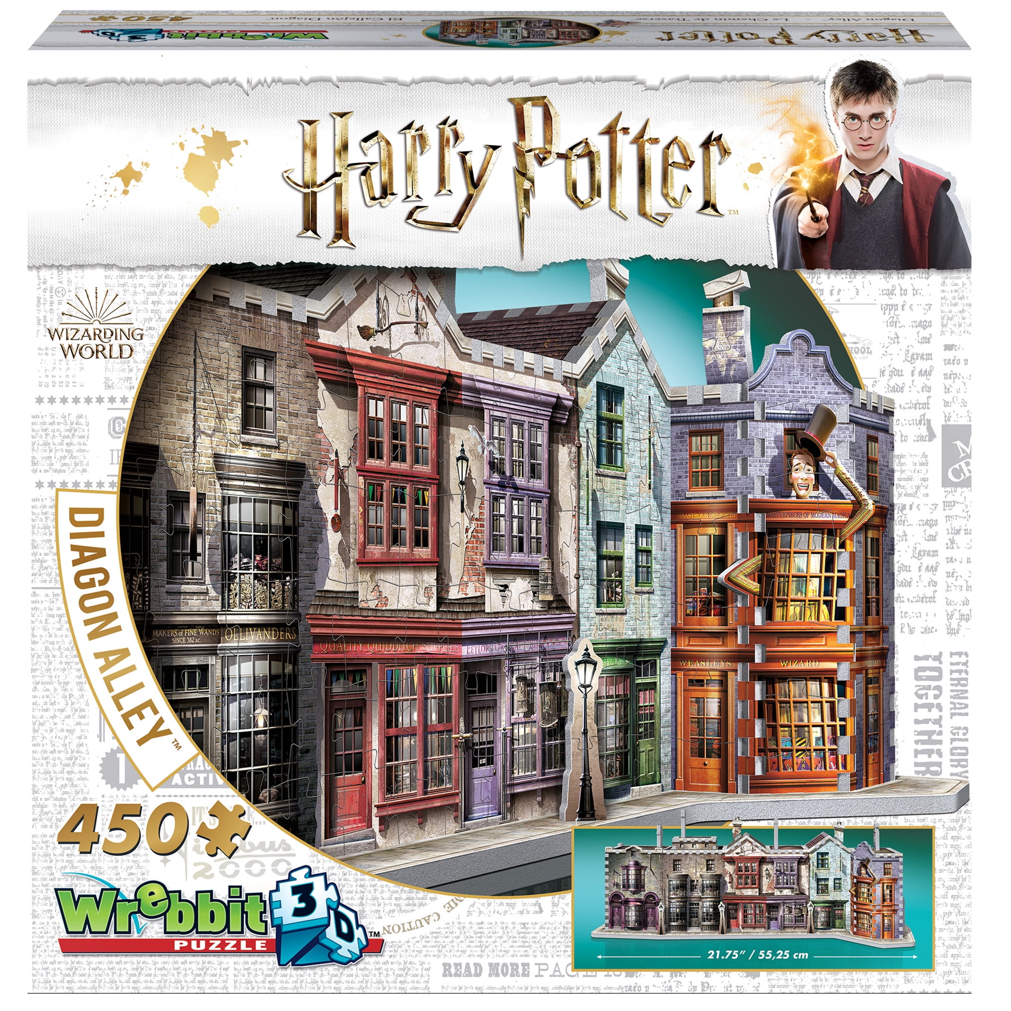 Ollivanders and Scribbu Wrebbit 3D Puzzle Harry Potter Diagon Alley Collection 