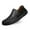 Black, variant on Men's Casual On Loafers Comfortable Leather Shoes For Daily Wear Lightweight Breathable Flat Sole Sneakers With Jeans All Season