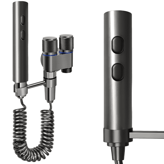 Handheld Toilet Bidet Sprayer for Toilet-Adjustable Water Pressure Control with Bidet Hose for Feminine Wash, Stainless Steel Brushed Nickel Bidet Faucet Cloth Diaper for Baby Wash