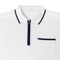 thumbnail image 7 of Busydd Quarter Zip Pullover Men Casual Solid Color Long Sleeve Shirts Trendy Comfortable Lapel Shirts for Men with Chest Pocket M, 7 of 7