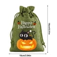 thumbnail image 4 of AZXY Halloween Drawstring Gift Bags Texture Pumpkin Print Candy Treat Pouches, Reusable Portable Multipurpose Goodie Sacks for Halloween Party Favors & Holiday Decor Storage, 4 of 7