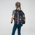 thumbnail image 5 of Naloa Solar System Print Lightweight DayBackpack Suitable for school, work, shopping, travel, etc., 5 of 5
