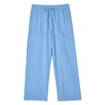thumbnail image 4 of Ixbnca Men's Summer Casual Pants Elastic Waist Beach Pants with Pockets Drawstring Loose Lightweight Pants, 4 of 7
