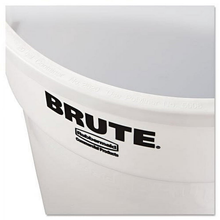 Rubbermaid Commercial Products Brute 20 Gal. Gray Round Trash Can