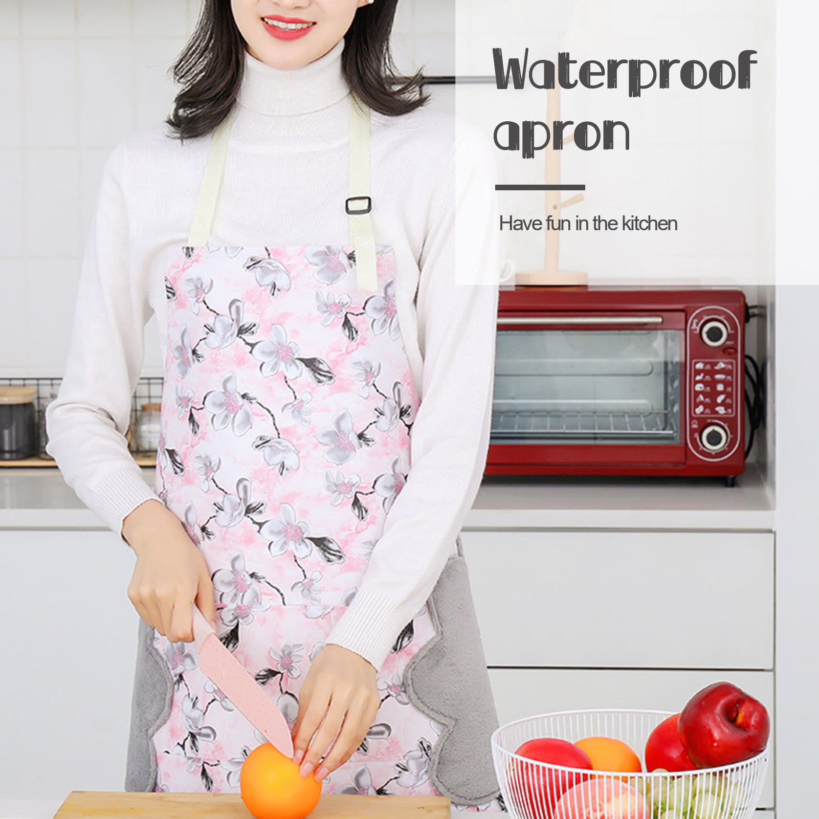 New Novelty Digital Printed Modern Kitchen Cooking Apron Oven Gloves Set 