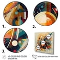 thumbnail image 3 of DESIGN ART Designart "Orange Retro Vibe Background I" Modern Geometric Canvas Print 30 in. wide x 30 in. high, 3 of 5