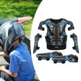 thumbnail image 4 of Ysyqkn Kids Motorcycle Guard Suit with Elbow Knee Pads Children Full Protection Chest Blue, 4 of 6