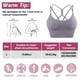 thumbnail image 2 of Ropa interior deportiva para mujer con almohadilla cruzada en la espalda, ropa interior deportiva con cordones, ropa interior de Yoga de soporte medio con copa desmontable, 2 of 5