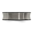 thumbnail image 3 of Edward Mirell Black Ti & Titanium Polished Grooved Concave Ring, 3 of 8