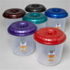 RGP 41833 Bucket With Lid 7 Qt. Clear Bottom 6 Mettalic Color Lids - Pack Of 24