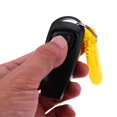 thumbnail image 2 of Pet Trainer Clicker Pet Dog Cat Training Llavero Y Correa para La Muñeca (Negro), 2 of 9