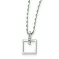 thumbnail image 1 of SS White Ice .05ct. Diamond Necklace 18 Inch, 1 of 3