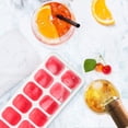 thumbnail image 5 of 4 Pack Silicone Ice Cube Trays with Lid - BPA Free Flexible 56-Ice Cubes Molds Easy Release Ice Trays with Spill-Resistant Removable Cover, Dishwasher Safe and Stackable Durable,gticphyj, 5 of 5