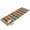 Teal, Orange, Terracotta, variant on Washable Round Rugs 3ft Teal Orange Striped Circle Rug Non-Slip Non-Shedding Low-Profile Abstract Vintage Watercolor Geometric Small Area Rug Carpet for Living Room Bedroom Dining Room Home Decor