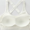 thumbnail image 5 of UQJfacai Girls Sports Training Bra Kids Athletic Cross Back Seamless Padded Bras Camis Dance Yoga Crop Tops 5-15 Years, 5 of 7