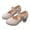 Beige, variant on Linfrsh Mary Janes Girls Dress Shoes Rhinestone Flower Girl Ballerina Ballet Flats Mary Jane Wedding Party School Shoes for Toddler Little Kid Big Kid(Black,Size2)
