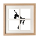 thumbnail image 1 of Caliente mujer hermosa silueta bailando Pantalla de escritorio de pared de marco 4 aperturas, 1 of 4