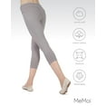 thumbnail image 6 of MeMoi Chino Capri-Length Cotton Blend Leggings - Womens - Female (Large/X-Large, Steeple Gray), 6 of 7