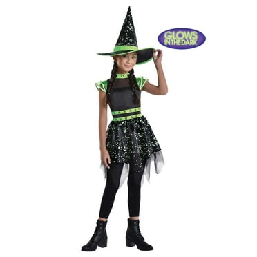 Amscan - Glow in the Dark Midnight Mischief Witch Costume - X-Large (14-16)