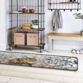 thumbnail image 4 of Dreamtimes Watercolor Cute Cat Hallway Runner Rug 2'x6' Kitchen Rug with Rubber Backing Winter Snow Non Slip Entryway Rug Runner Washable Soft Area Rug for Hallway Bedroom Kitchen Decor, 4 of 6