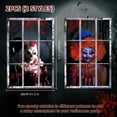 2 Pack Halloween Ghost Curtain Decorations Halloween Window Scary Male
