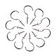 thumbnail image 2 of Uxcell 1.3" Ganchos de ojo de tornillo de acero al carbono, tornillos autoperforantes, colgador enroscable, plata, paquete de 30, 2 of 5