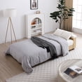 thumbnail image 3 of Convertible Sleeper Couch with Storage Ottoman, Multifunctional Double Folding Sofa Bed with box, drawer, 2Cup Holders for Living room, 3 of 9