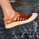 thumbnail image 3 of Zapatos casuales de piel de cerdo de moda para hombre, zapatos deportivos clásicos transpirables con agujeros de verano para hombre, zapatillas con cordones para exteriores (25,5 cm), 3 of 4