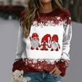 thumbnail image 4 of Christmas Sweatshirts for Women 2025 Long Sleeve Crewneck Xmas Snowflake Sweatshirt Pullover Tops, 4 of 5