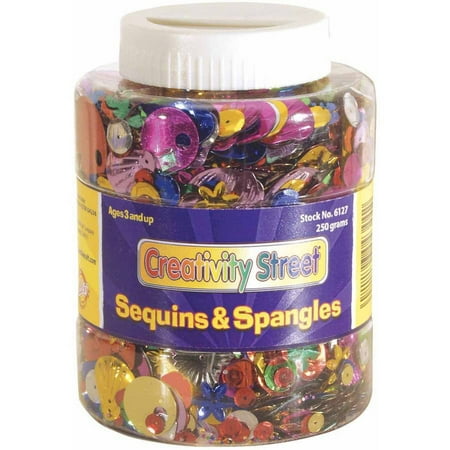 Chenille Kraft, Sequin and Spangle Shaker Jar, Assorted Sizes/Colors, 8.8 Ounces