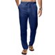 thumbnail image 1 of Pantalones JMIERR de lino para hombre, cintura elástica, con cordón, azul marino, 1 of 9