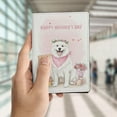 thumbnail image 4 of Happy Mother's Day Samoyed Love Dog Mom Heart Flower Travel Passport Wallet Siberian Sammy Dog Lover PU Leather Passport Holder Cover - 12004, 4 of 5