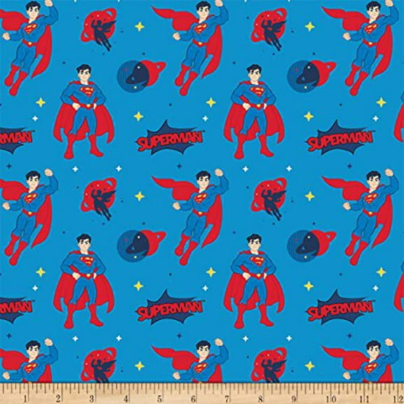 DC Justice League Jr Superman Cotton Fabric