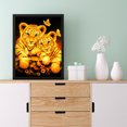 thumbnail image 4 of Cuadros Decorativos 11CT bordado completo DIY leopardo dorado estampado punto de cruz arte costura Kit DQrwqpou Nuevos Originales, 4 of 8