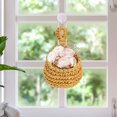 thumbnail image 2 of Mini Hanging Plant Basket with Cotton Rope, Multifunctional Wall Decor Hamper for Indoor and Outdoor Use, 2 of 6