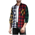 thumbnail image 3 of Gmluru Men's Plaid Jacket Contrast Classic Ancients Long Sleeves Turn-Down Collar Plaid Winter Coats, 3 of 4