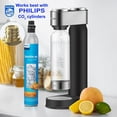 thumbnail image 7 of Soda Streaming Machine, Stainless Sparkling Water Maker Easy Install with Quick Twist 1L PET Carbonating Bottle, Soda Maker Compatible with 60L CO2 Carbonator (NOT Included), ADD4902BKOQ/37, 7 of 7